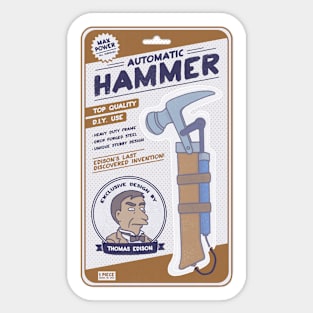 Automatic hammer Sticker